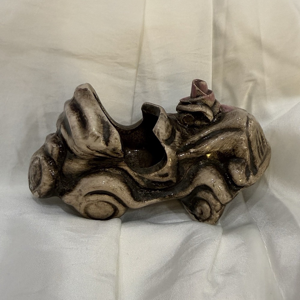 Vintage Nuova Capodimonte Porcelain Flower Car Figurine Made In Italy